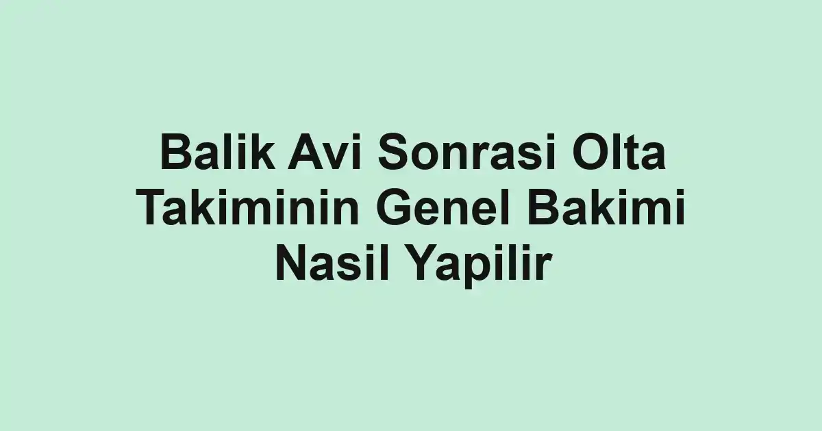balık