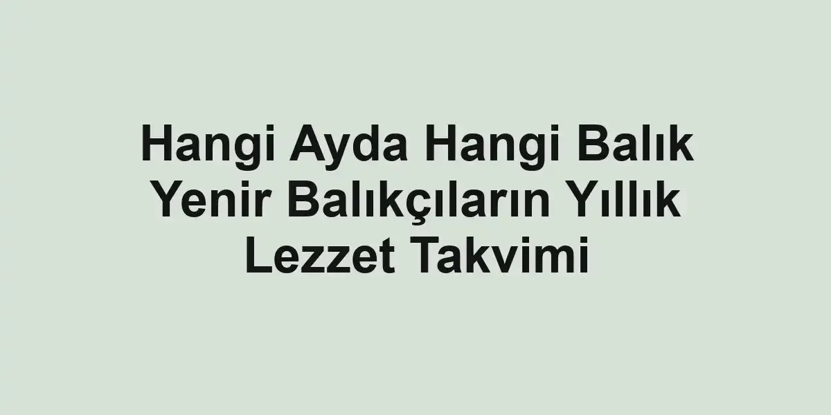 balık