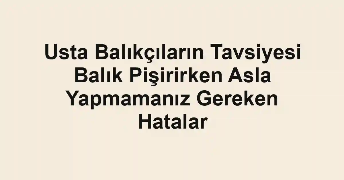 balık