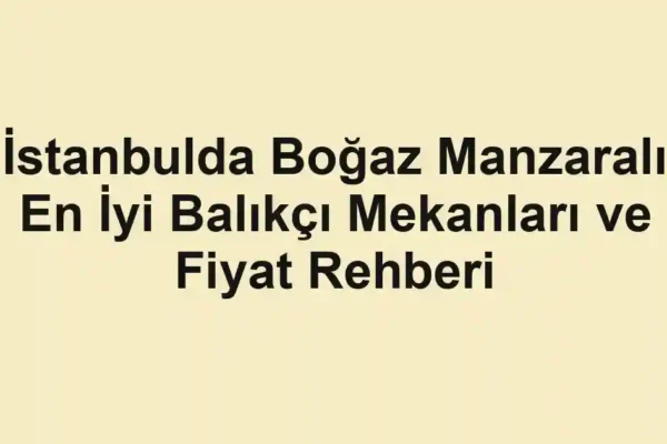 balık