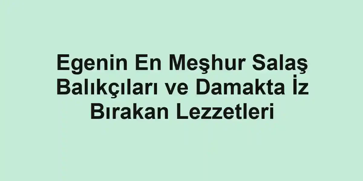 balık