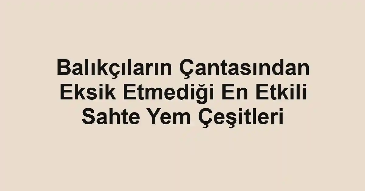 balık