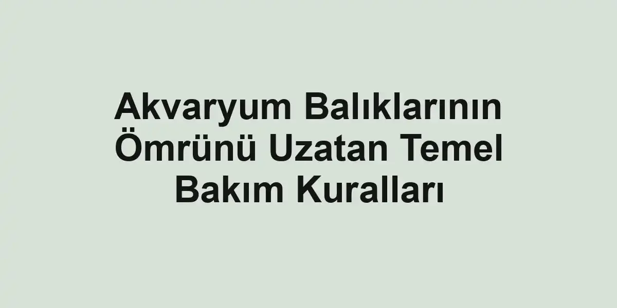 balık