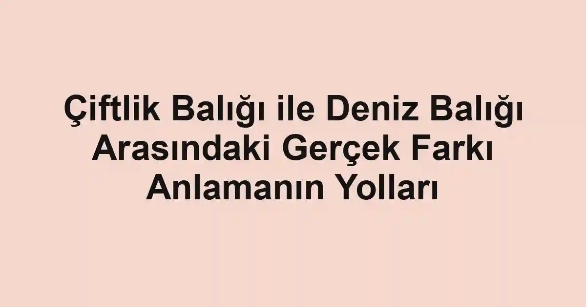 balık