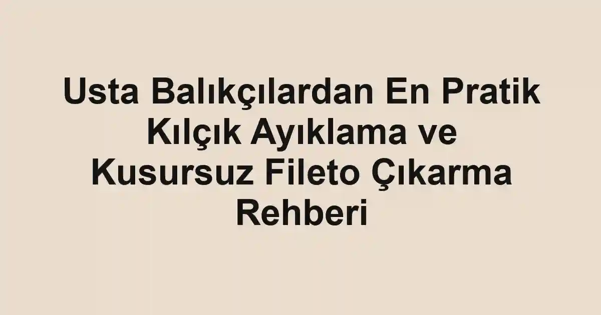 balık