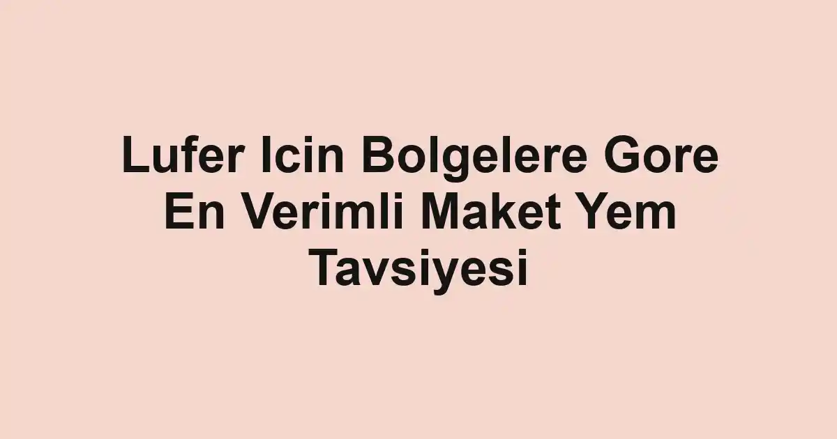 balık malzemeleri
