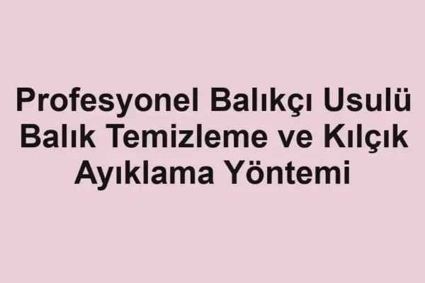 balık malzemeleri