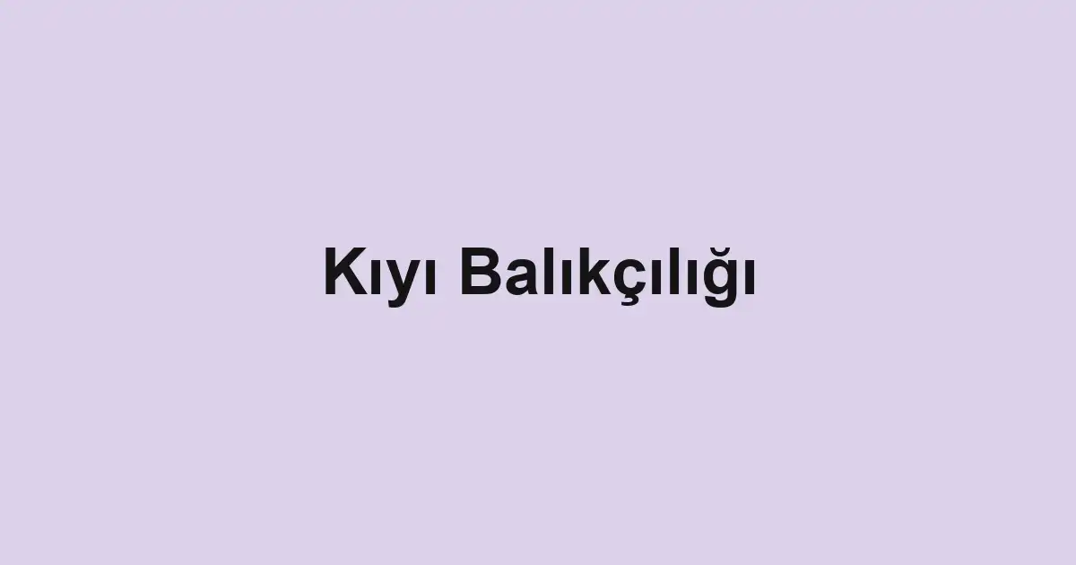 balık malzemeleri