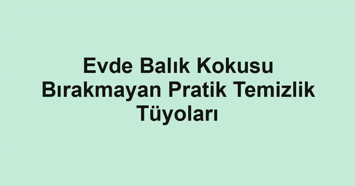 balık malzemeleri