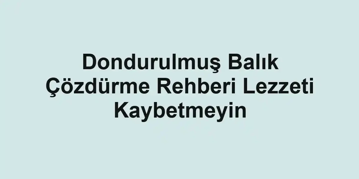 balık malzemeleri