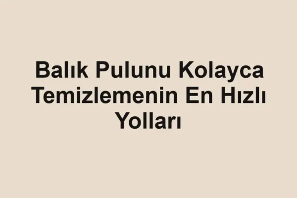 balık malzemeleri