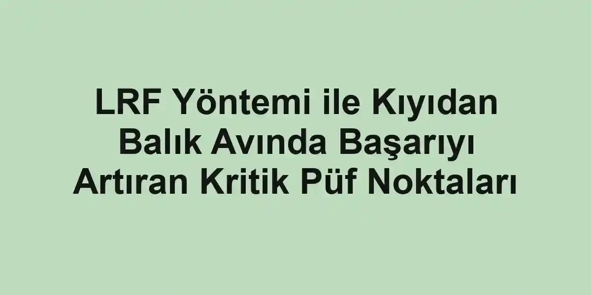 balık malzemeleri