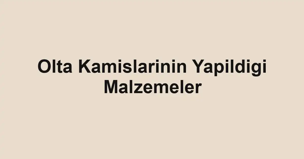 balık malzemeleri