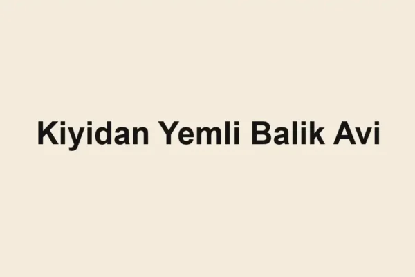 balık malzemeleri