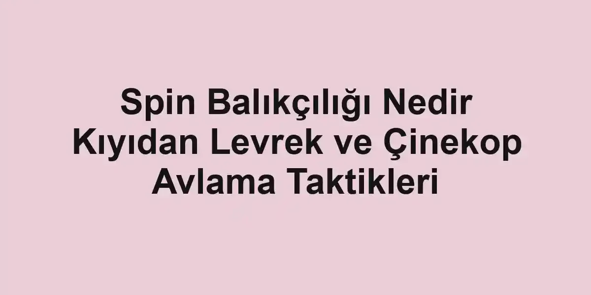 balık rehberi