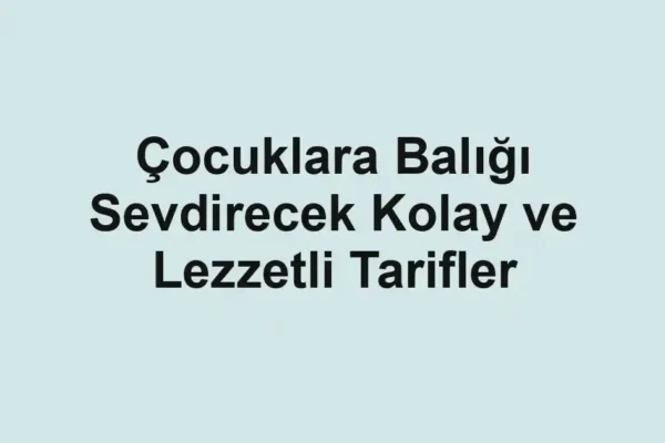 balık rehberi