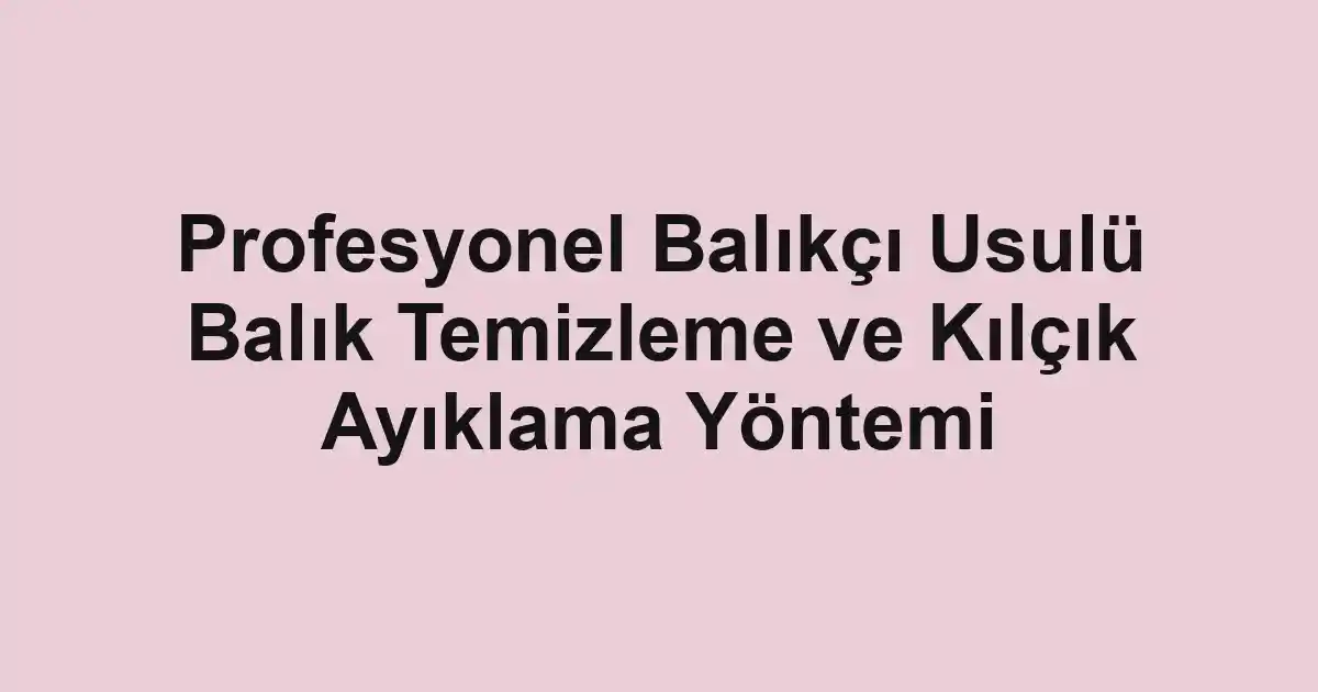 balıkçı rehberi