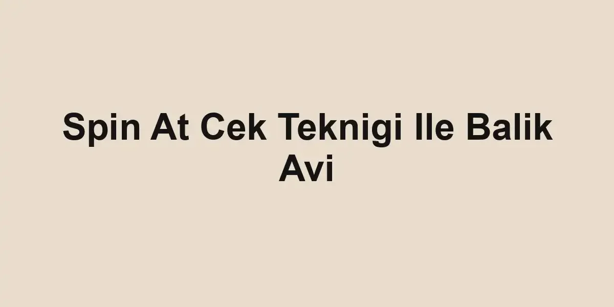 balıkçı rehberi